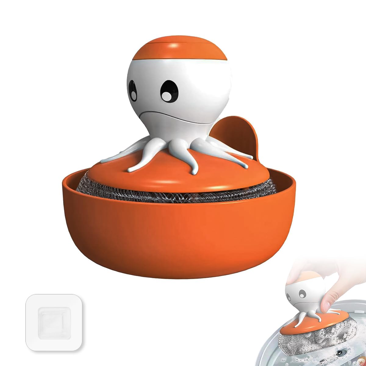 HASTHIP Cute Octopus Stainless Steel Cleaning Scrubber Brush, Kitchen Dish Washing Brush Set, Dish Scrubber dishwashing Brush HASTHIP Cute Octopus Stainless Steel Cleaning Scrubber Brush, Kitchen Dish Washing Brush Set, Dish Scrubber dishwashing Brush